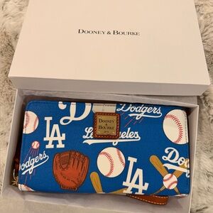 Dooney & Bourke Blue Dodgers Wallet
